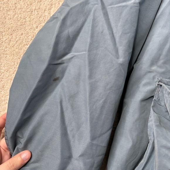 Woolrich Jacket Men's Large Blue Hooded Mountain Parka Wool Flannel‎ Lined 6108 - Picture 3 of 14